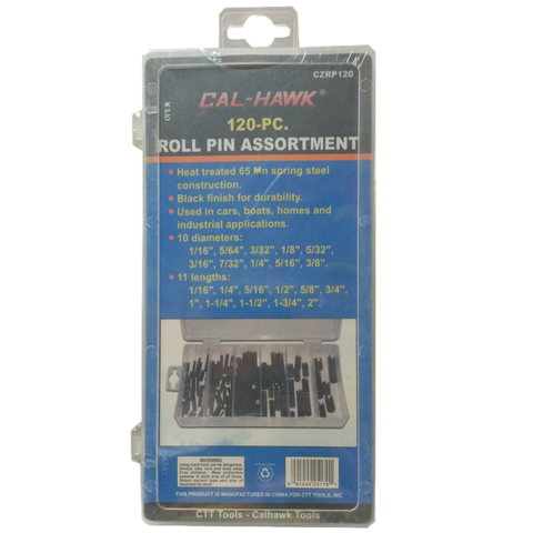 120 pc Roll Pin Assortment Set