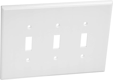 Leviton White 3-Gang Toggle Wall Plate 002-88111