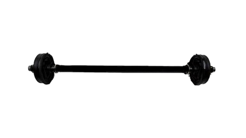 Lippert 7000# 80HF 61.5SC Straight Brake Axle 8-6.5 NO SPRINGS Over Slung Spring Perches (V000462819)