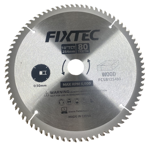 10" TCT Saw Blade for Wood (FCSB125480)