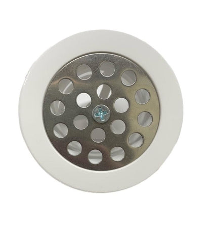 2" Plastic Shower Drain-White Finish