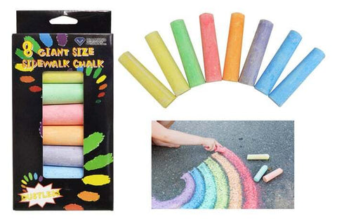 Jumbo Sidewalk Chalk (8 PC) 01-0923