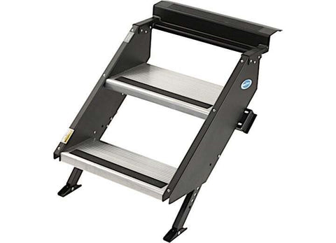 Morryde STP-202 Step Above-Gen2, 2 Step Entry Step, Manual, 9" Rise, Fits Inner Door Flange Width Of 23.75-26.25IN