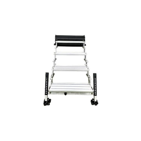 GlowStep Revolution 24"W x 7.5"R Manual Aluminum Silver Uprising 4 Entry Steps A9104