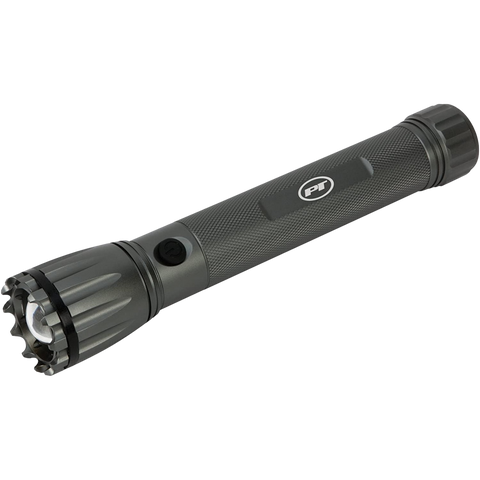 11-1/2" FirePoint LED 2369 Lumen DuoFocus Silver Flashlight with Tactical Design W2405