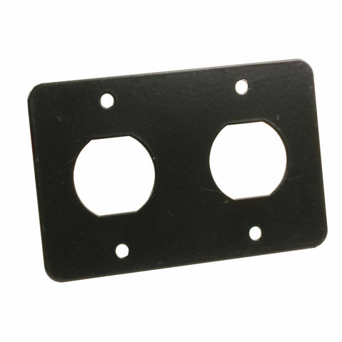 12V USB Mounting Plate Black