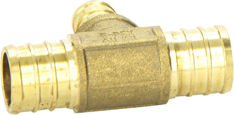 Flair-It 3/4" X 3/4" X 1/2" Q-PEX Brass Tee 41160