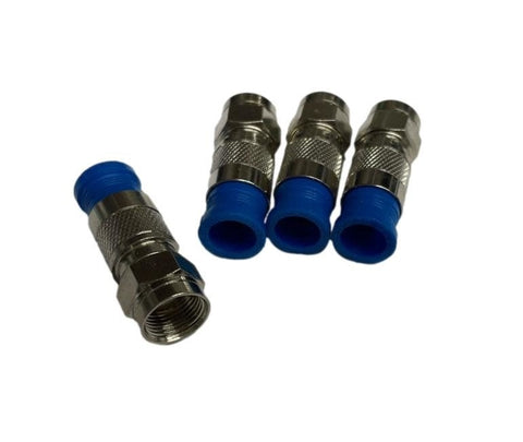 RG6 F Compression Connector Coax Cable Coaxial Fitting Compression Tool Set (4 Pack)
