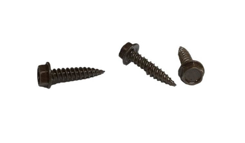 8 X 3/4 Brown #8 Hex Washer Head Screw 50PC (012-TR50BR)
