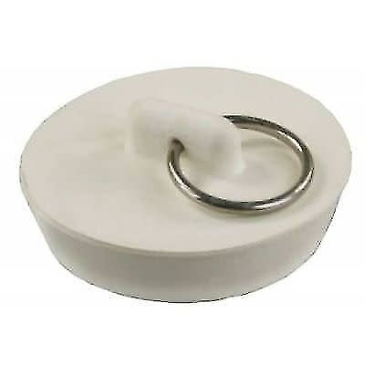 JR Products 6006-100 Replacement Rubber Drain Stopper (White) 1 5/8"