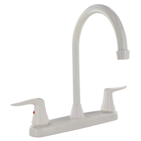 8" Hi-Arc White Kitchen Faucet (PF221204)