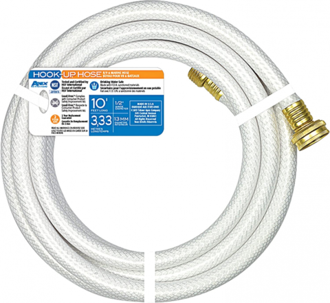 Apex Hook Up Water Hose - 1/2" x 10' (7533-10)