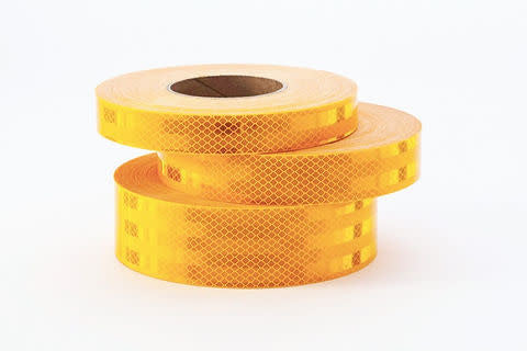 3M 1" x 50 YD Yellow Conspicuity DOT Tape