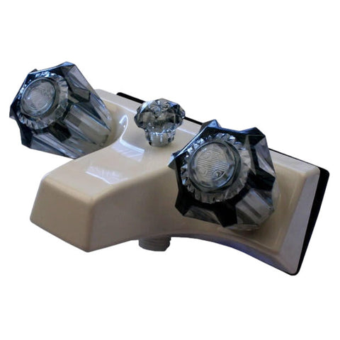 4" Personal Tub/Shower Diverter Parchment W/Smoke Handles (20351P21)