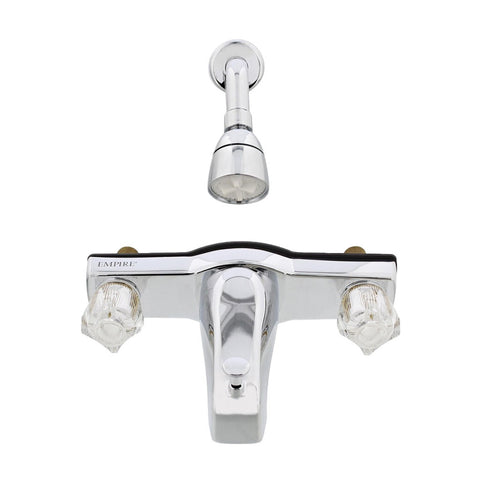 8" Tub & Shower Chrome Faucet W/Offset Shower Connection (J68OFS)