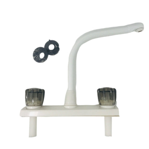 8" Hi Rise Spout Kitchen Faucet White (8235W)