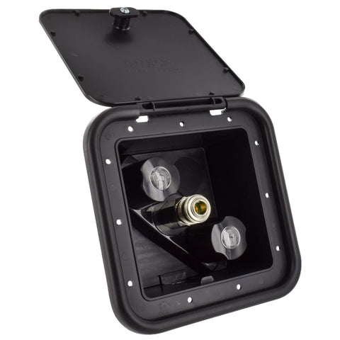 High Pressure Quick Connect Hot & Cold Water Outlet Black (PF247701)