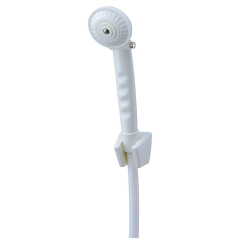 Hand Held Shower Head W/On/Off Button White (AS-110W)