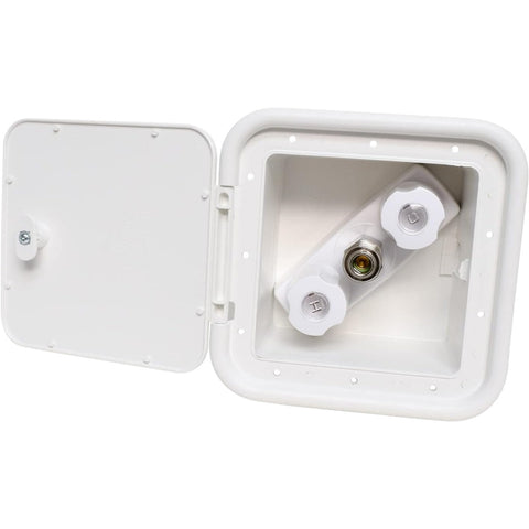 High Pressure Quick Connect Hot & Cold Water Outlet White (PF247201)