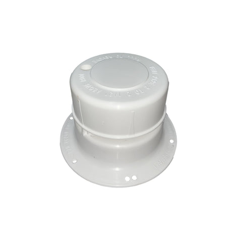 White Plumbing Vent Cap - No Collar