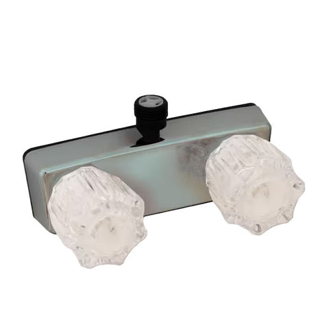 4" Shower Valve W/Crystal Handles Chrome (U-YJW53VB-E)