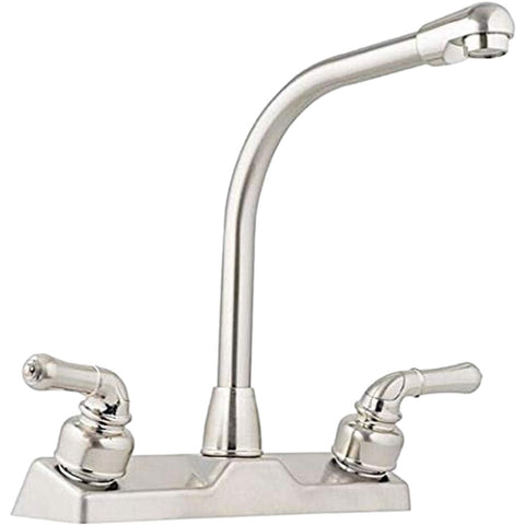 High Rise Kitchen Faucet W/Teapot Handles Brush Nickel (20380R340NABX)