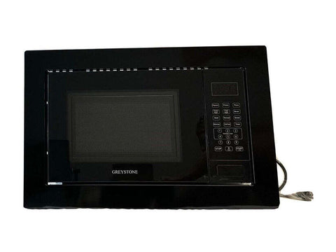 Greystone 0.9 Cu Ft Microwave  With Trim Ring Black (GSMW09B)