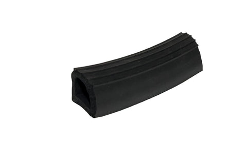Hollow D Rubber Bulb Seal Ribbed .900" W x .100" H w/Adhesive (By the Foot) LP691