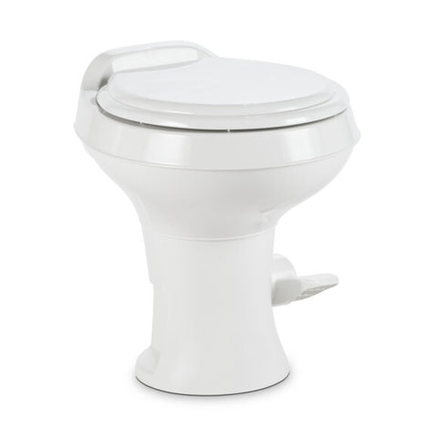 Dometic White RV Toilet Standard Plastic 300 Series New w/Warranty 302300071 *Replacing with 9610008275*
