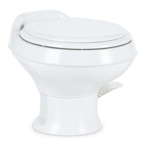 Dometic White RV Toilet Low Profile Plastic 301 Series New w/Warranty 302301671