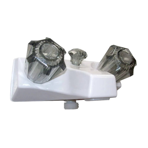 4" Tub & Shower Diverter W/Smoke Handles White (20351W21)