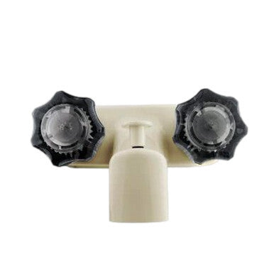 4"  Plastic Tub & Shower Faucet W/Acrylic Knobs Handles & Diverter Biscuit (EL-4226-1)