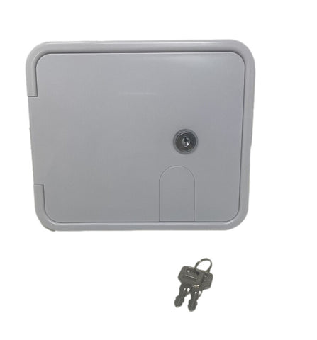 (1802MW) Medium Cable Hatch  White