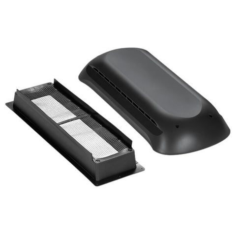 Dometic Refrigerator Roof Vent Top w/Base Combo - Black 331236.024