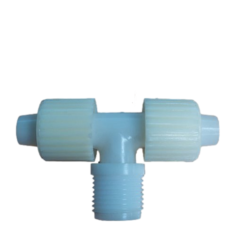 1/2" Push x 1/2" MPT x 1/2" MPT Tee Fitting