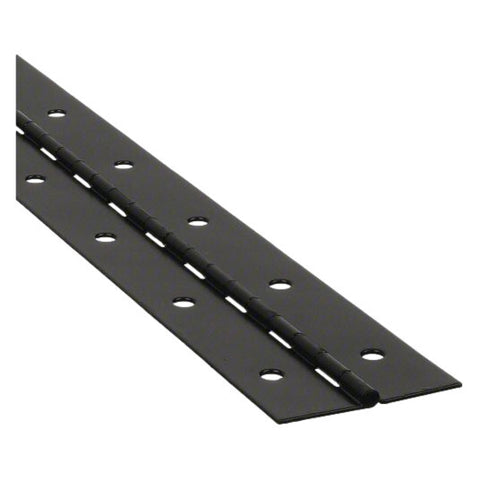 Continuous Hinge 2" x 72" Black w/Holes (1" x 1" x 72")