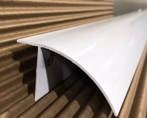 16' Radius Slide Out Bottom Aluminum Trim - White Finish