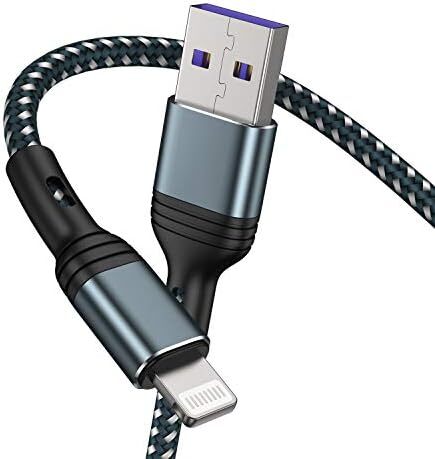 6 Foot Braided Nylon Lightning iPhone Cable Charger (iphone, ipad, ipod)
