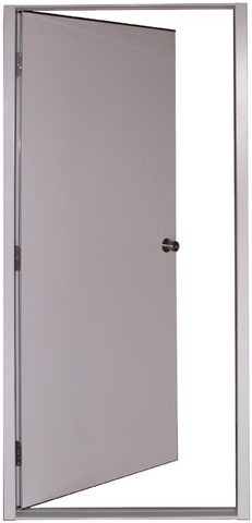 AS2 Solid Panel Steel Frame Walk Door 38.25" x 81.25"