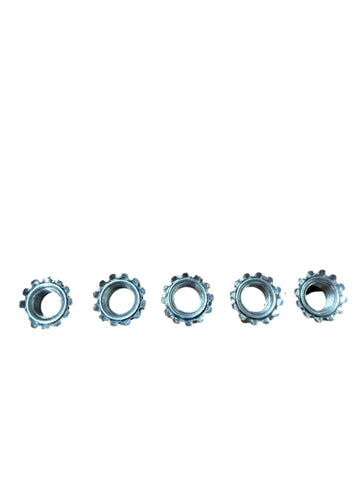 12" Brake Assembly Nut w/External Tooth Lockwasher 5pc (Kit)