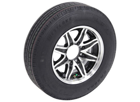 WestLake 215/75R17.5 Aluminum Wheels Black/Silver 8-6.5 - New Surplus