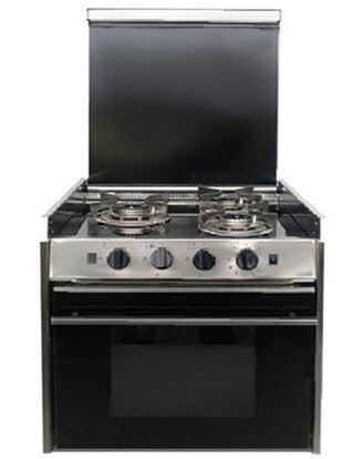 Dometic CU-433 Moonlight RV Propane 3-Burner Stove / Oven - Black