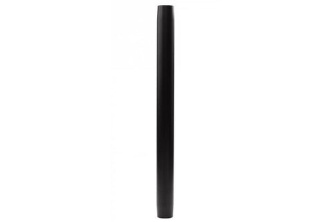 27 1/2" Steel Stationary Table Leg; Black Powder Coat; Tapered Bottom