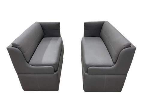 44" Ultra Select Stucco Meteor Dinette Set - Missing Back Cushion Surplus (#8)