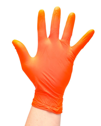 RV Sanitation Disposable Nitrile Gloves, 30ct, Orange 40288