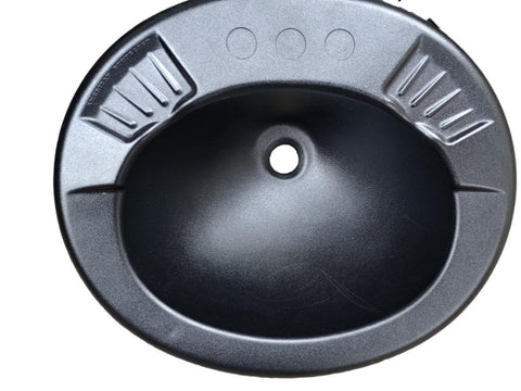 Drop In Vanity Sink Black