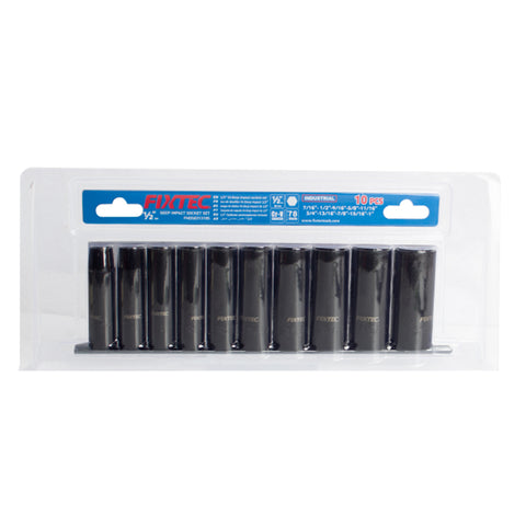 10pc 1/2" Drive Deep Impact Socket Metric (FHDS031310M)