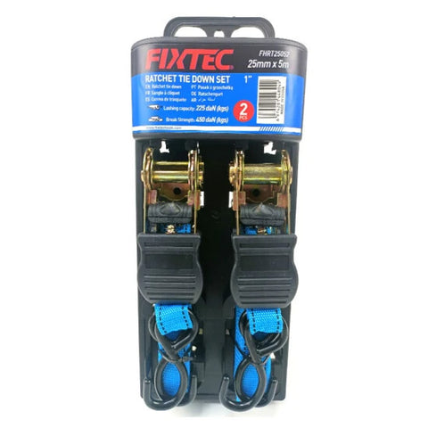 2 Pack 1" x 20' Ratchet Tie Down (FHRT25052)