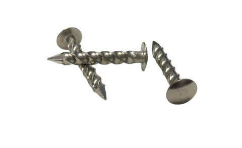 1" Long Stainless Steel Threaded Cement Nail (1/2lb Bag)
