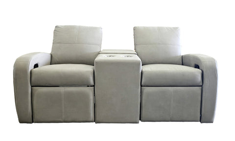 Raedon Home Theater Couch 74" Moonraker- Tatem Sepia- Ficelle Thread (#19)(DAMAGED)
